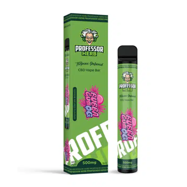 Professor Herb Disposable CBD Vape Pen 500mg 600 puffs - Bubba Gum OG